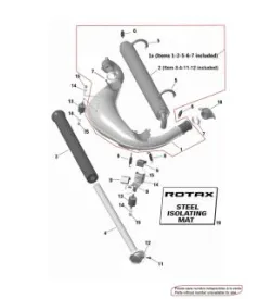 PATTE D'ECHAPPEMENT DD2 EVO PMFR373.011
